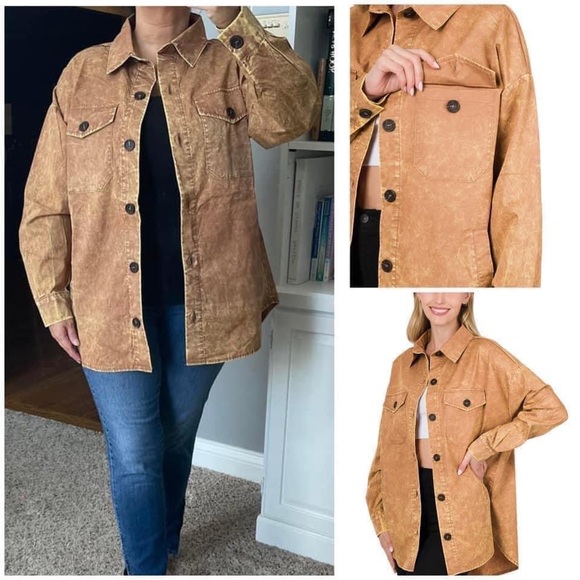 Just In Case Mineral Wash Shacket main image 0